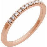 Load image into Gallery viewer, 14K Rose Gold 1/6 CTW Lab-Grown Diamond Stackable Ring
