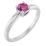 Load image into Gallery viewer, 14K White Natural Pink Tourmaline Ring
