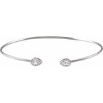 Load image into Gallery viewer, 14K White 1 1/2 CTW Lab-Grown Diamond Bangle Bracelet
