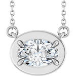 Load image into Gallery viewer, Sterling Silver 3/4 CT Lab-Grown Diamond 18" Necklace
