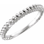 Load image into Gallery viewer, Platinum 2 mm Twisted Rope Band
