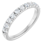 Load image into Gallery viewer, 14K White Gold 1/2 CTW Lab-Grown Diamond Anniversary Band
