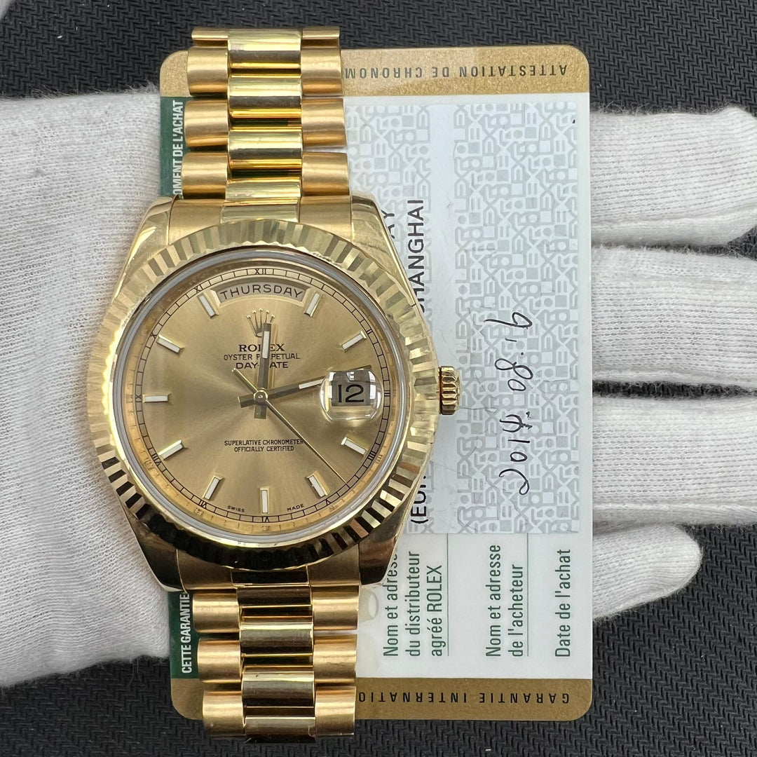 ROLEX DAY-DATE II 218238